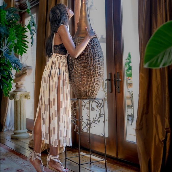 Handmade Macramé Dress GoodVibeGoda Original Piece - Picture 9 of 16